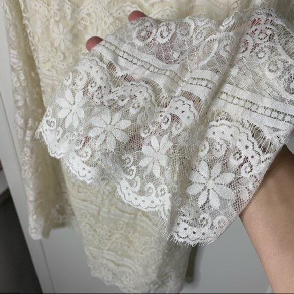 Dolce Vita Cold Shoulder Lace Mini Dress - Picture 4 of 16